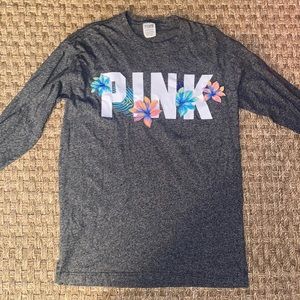 Victoria’s Secret PINK L/S Tshirt gray sz XS